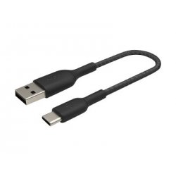 Belkin BoostCharge - Cabo USB - 24 pin USB-C (M) para USB (M) - 15 cm - preto CAB002BT0MBK