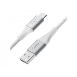 Belkin BoostCharge - Cabo USB - 24 pin USB-C (M) para USB (M) - 2 m - branco CAB002BT2MWH