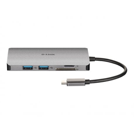 D-Link DUB-M810 - Estação de engate - USB-C / Thunderbolt 3 - HDMI - 1GbE DUB-M810