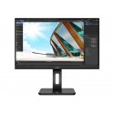 AOC U27P2 - Monitor LED - 27" - 3840 x 2160 4K UHD (2160p) @ 60 Hz - IPS - 350 cd/m² - 1000:1 - 4 ms - HDMI, DisplayPort - alti