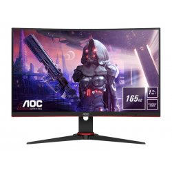 AOC Gaming C24G2AE/BK - Monitor LED - gaming - curvo - 24" (23.6" visível) - 1920 x 1080 Full HD (1080p) @ 165 Hz - VA - 250 cd