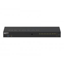 NETGEAR AV Line M4250-10G2F-PoE+ - Interruptor - L3 - Administrado - 10 x 10/100/1000 (8 PoE+) + 2 x Gigabit SFP - fluxo de ar 