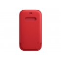 Apple - (PRODUCT) RED - capa protectora para telemóvel - com MagSafe - couro - vermelho - para iPhone 12, 12 Pro MHYE3ZM/A