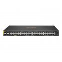 HPE Aruba 6100 48G Class4 PoE 4SFP+ 370W Switch - Interruptor - L3 - Administrado - 48 x 10/100/1000 (PoE+) + 4 x 1 Gigabit / 1