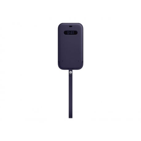 Apple - Capa protectora para telemóvel - com MagSafe - couro - violeta profundo - para iPhone 12 Pro Max MK0D3ZM/A