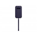 Apple - Capa protectora para telemóvel - com MagSafe - couro - violeta profundo - para iPhone 12 Pro Max MK0D3ZM/A