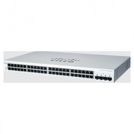 Cisco Business 220 Series CBS220-48T-4G - Interruptor - inteligente - 48 x 10/100/1000 + 4 x Gigabit SFP (ligação ascendente) -