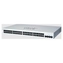 Cisco Business 220 Series CBS220-48T-4G - Interruptor - inteligente - 48 x 10/100/1000 + 4 x Gigabit SFP (ligação ascendente) -