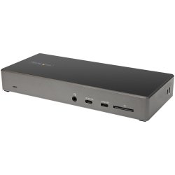 StarTech.com USB C Dock - Triple 4K Monitor USB Type-C Docking Station - 100W Power Delivery - DP 1.4 Alt Mode & DSC, 2x Displa