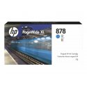 HP 878 - 1 L - azul cyan - original - PageWide XL - tinteiro - para PageWide XL 8200 312Z2A