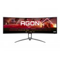 AOC Gaming AG493UCX - AGON Series - monitor LED - gaming - curvo - 49" - 5120 x 1440 Dual Quad HD @ 120 Hz - VA - 550 cd/m² - 3