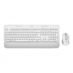 Logitech Signature MK650 Combo for Business - Conjunto de teclado e rato - sem fios - Bluetooth LE - QWERTZ - Checo - branco su