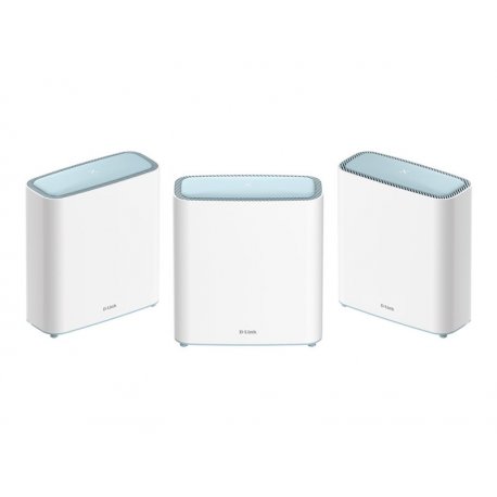 D-Link EAGLE PRO AI M32-3 - Sistema Wi-Fi - (3 routers) - até 740 sq.m - rede 1GbE - Wi-Fi 6 - Dual Band M32-3