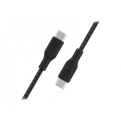 Belkin BoostCharge - Cabo USB - 24 pin USB-C (M) para 24 pin USB-C (M) - 2 m - preto - para Apple 10.9-inch iPad Air, Google Pi