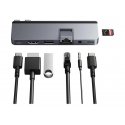 HyperDrive DUO Pro - Estação de engate - USB-C x 2 - HDMI, USB4 - 1GbE - para Apple MacBook Air, MacBook Pro HD575-GRY-GL