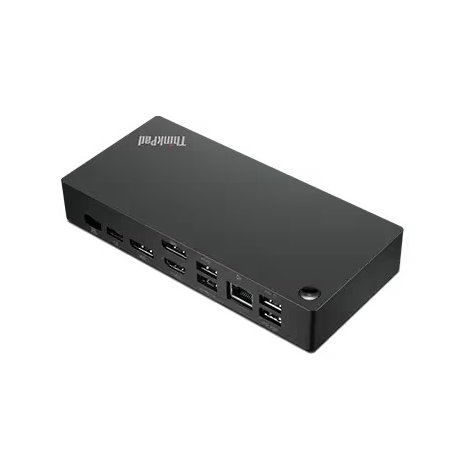 Lenovo ThinkPad Universal USB-C Dock - Estação de engate - USB-C - HDMI, 2 x DP - 1GbE - 90 Watt - Campus 40AY0090EU?5321523388