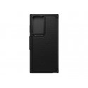 OtterBox Strada Series - Capa flip cover para telemóvel - policarbonato, couro, fecho de metal - preto sombreado - para Samsung