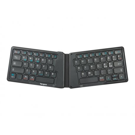 Targus - Teclado - antimicrobiana - sem fios - Bluetooth 5.1 - QWERTY - Nórdico - preto - B2B AKF003NO