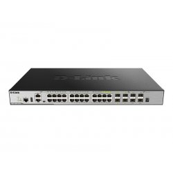 D-Link DGS 3630-28TC - Interruptor - L3 - Administrado - 20 x 10/100/1000 + 4 x combo Gigabit SFP + 4 x 10 Gigabit SFP+ - montá