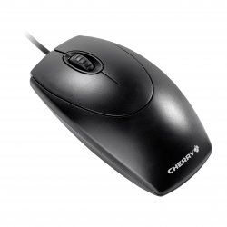 CHERRY WheelMouse - Rato - destros e canhotos - óptico - 3 botões - com cabo - PS/2, USB - preto M-5450