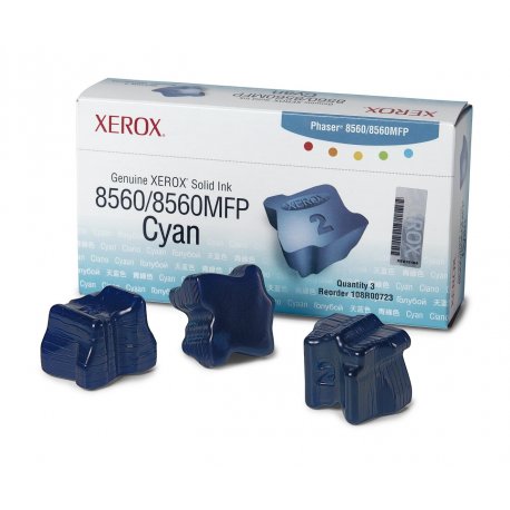 Xerox Phaser 8560MFP - Pack de 3 - azul cyan - tintas resistentes - para Phaser 8560 108R00723