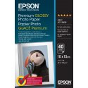 Epson Premium Glossy Photo Paper - Brilhante - 100 x 150 mm 40 folha(s) papel fotográfico - para EcoTank ET-1810, 2810, 2811, 2