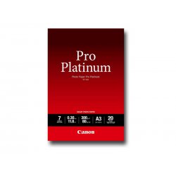 Canon Photo Paper Pro Platinum - A3 (297 x 420 mm) - 300 g/m² - 20 folha(s) papel fotográfico - para PIXMA Pro9000, Pro9500 276