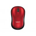 Logitech M185 - Rato - óptico - sem fios - 2.4 GHz - receptor sem fio USB - vermelho 910-002240