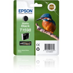 Epson T1598 - 17 ml - preto opaco - original - blister - tinteiro - para Stylus Photo R2000 C13T15984010