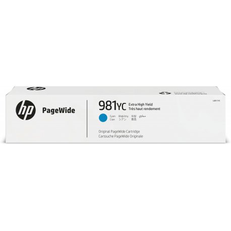 HP 981YC - Rendimento Extra Alto - azul cyan - original - PageWide - tinteiro Contract - para PageWide Managed Color MFP E58650