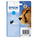 Epson T0712 - 5.5 ml - azul cyan - original - tinteiro - para Stylus DX9400, SX115, SX210, SX215, SX218, SX415, SX515, SX610, S