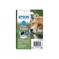 Epson T1282 - Tamanho M - azul cyan - original - blister com RF/alarme acústico - tinteiro - para Stylus S22, SX230, SX235, SX4