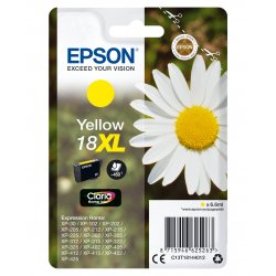 Epson 18XL - 6.6 ml - XL - amarelo - original - tinteiro - para Expression Home XP-212, 215, 225, 312, 315, 322, 325, 412, 415,