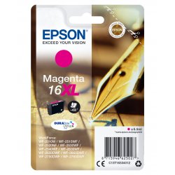 Epson 16XL - 6.5 ml - XL - magenta - original - blister - tinteiro - para WorkForce WF-2010, 2510, 2520, 2530, 2540, 2630, 2650