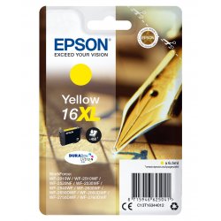 Epson 16XL - 6.5 ml - XL - amarelo - original - blister - tinteiro - para WorkForce WF-2010, 2510, 2520, 2530, 2540, 2630, 2650