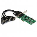 StarTech.com 4 Port PCI Express PCIe Serial Combo Card - Adaptador serial - PCIe - RS-232, RS-422, RS-485 - 4 portas - para P/N