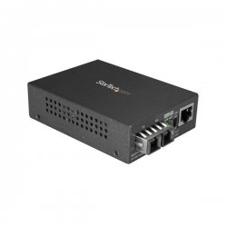 StarTech.com Singlemode (SM) SC Fiber Media Converter for 10/100/1000 Network, 10km, Gigabit Ethernet, 1310nm, w/ Auto Negotiat