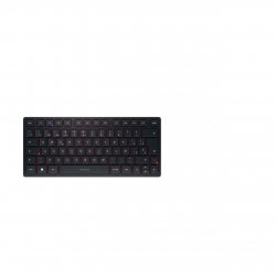 CHERRY KW 9200 MINI - Teclado - sem fios - 2.4 GHz, Bluetooth 5.0 - QWERTY - Espanhol - interruptor: CHERRY SX - preto JK-9250E