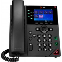 Poly VVX 350 - OBi Edition - telefone VoIP - tridirecional capacidade de chamada - SRTP, SIP, SDP - 6 linhas - preto 89B59AA