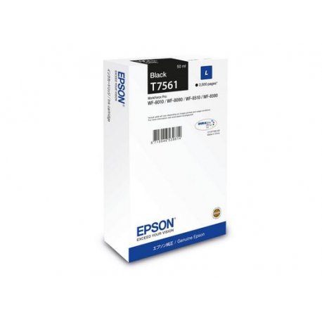 Epson T7561 - 50 ml - tamanho L - preto - original - tinteiro C13T75614N