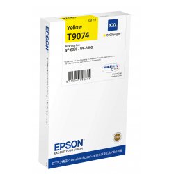 Epson T9074 - 69 ml - tamanho XXL - amarelo - original - tinteiro - para WorkForce Pro WF-6090, WF-6590 C13T90744N