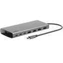 Belkin CONNECT 8-in-1 Dual Display Core Hub - Estação de engate - USB-C - 2 x HDMI - 1GbE INC015BTSGY-CZ