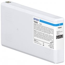 Epson T55W2 - 200 ml - azul cyan - original - tinteiro - para P/N: C11CL14301A0 C13T55W200