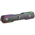 Colunas MARS GAMING MSBX RGB SOUNDBAR 10W USB, JACK + BLUETOOTH 5.0, DYNAMIC RGB, BLACK MSBX