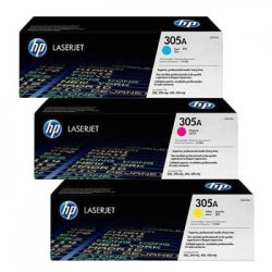 Pack Toners HP 305A 3 Cores CF370AM 2600 pág. HPCF370AM