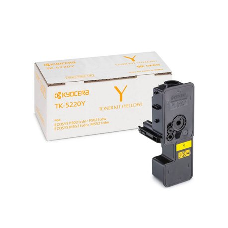 Toner Kyocera TK-5220Y Amarelo 1T02R9ANL1 1200 Pág. KYOTK5220Y