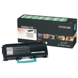 Toner LEXMARK E260A11E Preto 3500 Pág. LEX0E260A11E