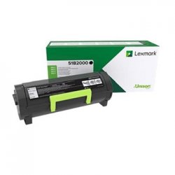 Toner LEXMARK Retorno Preto 51B2000 2500 Pág. LEX51B2000