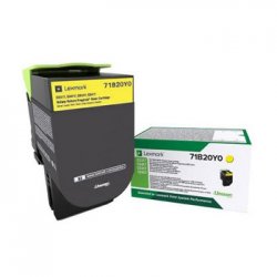 Toner LEXMARK Retorno Amarelo 71B20Y0 2300 Pág. LEX71B20Y0