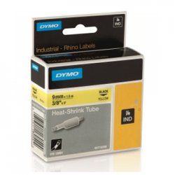 Fita Tubo Termo Retrátil 6mmx1,5m Preto/Amarelo Rhino 12718052